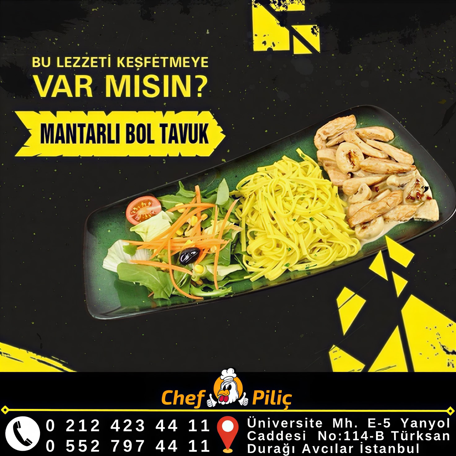 Mantarlı Bol Tavuk